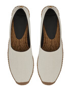 Embroidered Canvas Espadrilles